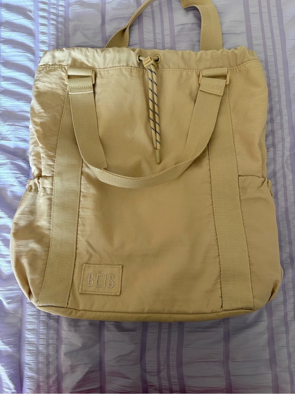 BEIS Beige Canvas Totepack
